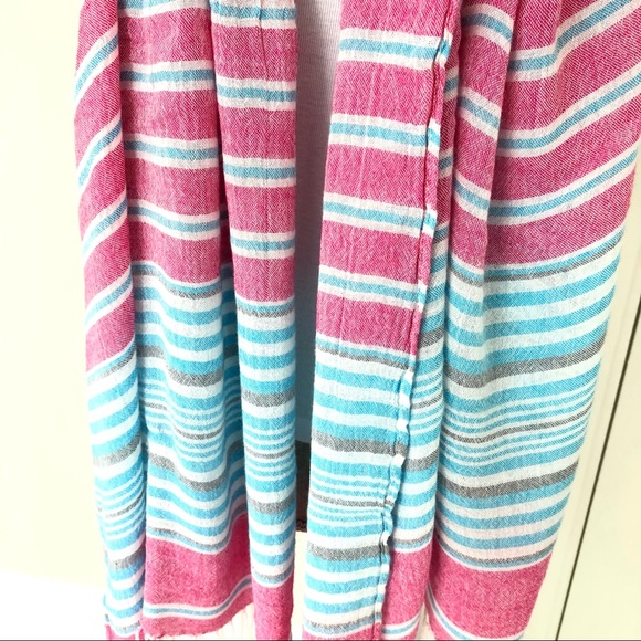 3/$25 Striped Lightweight Cotton Scarf - Picture 5 of 6